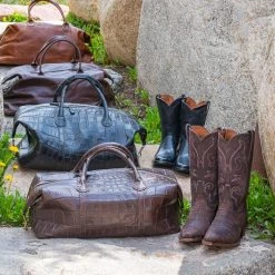 MILLED BROWN BENEDICT WEEKEND BAG -Kemo Sabe shop 5.22.2023 Duffles and Boots 13