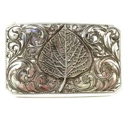 BOHLIN ASPEN LEAF ENGRAVED TROPHY BUCKLE