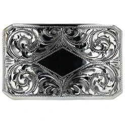 BOHLIN ENGRAVED SCROLLS TROPHY BUCKLE