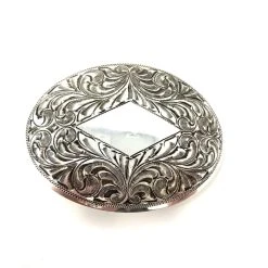 BOHLIN ENGRAVED OVAL TROPHY BUCKLE