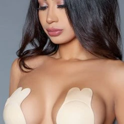 Be Wicked Bunny Adhesive Nipple Covers -Kemo Sabe shop BW 2036 nude side 2021FEB27467