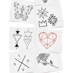 INKED By Dani The Geometric Temporary Tattoo Pack