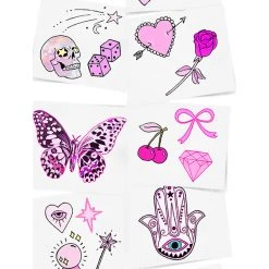 INKED By Dani The Pretty In Pink Temporary Tattoo Pack
