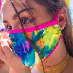 J Valentine Mesmerizing Tie Dye Tailored Face Mask -Kemo Sabe shop JV FF554 TDY 01 2020JUL24479