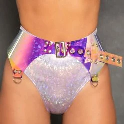 J Valentine Vinyl D-Ring Garter Belt -Kemo Sabe shop JV FS120 BELT BRM INSET FT 2021MAY33828