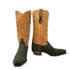 GRIT GREEN SUEDE CAIMAN DUNDEE BOOTS -Kemo Sabe shop KSGBRM 1002 4 1 1030x1030 1