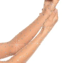 LEG AVENUE Rhinestone Fishnet Opera Gloves -Kemo Sabe shop LA 2038 01 004 2020HALLOWEEN
