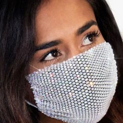 LEG AVENUE Harlow Mesh Face Mask -Kemo Sabe shop LA M1006 01 02 2020JULY24100