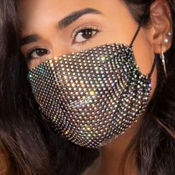 LEG AVENUE Harlow Mesh Face Mask -Kemo Sabe shop LA M1006 03 001 2020JULY24100