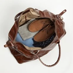 BROMPTON BROWN BENEDICT WEEKEND BAG -Kemo Sabe shop MG A WK03 BBR 7 1030x1030 1