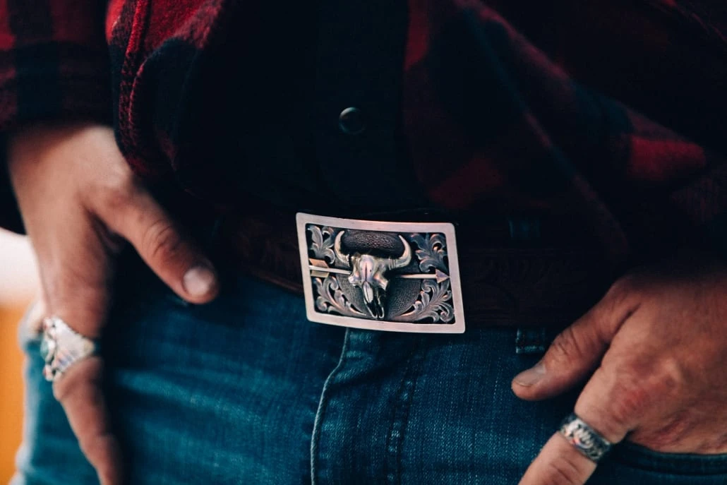 CLINT ORMS BISON SKULL WITH ARROW TROPHY BUCKLE 4 CLINT ORMS BISON SKULL WITH ARROW TROPHY BUCKLE - Image 2