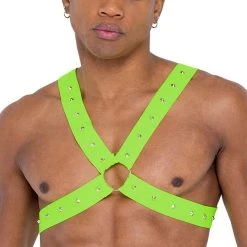 Roma Men's Glow-in-the-Dark Studded Harness