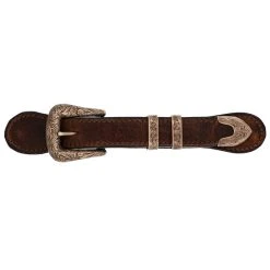 BOHLIN ENGRAVED PATINA FINISH BUCKLE SET