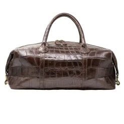 BROWN GATOR WEEKEND BAG