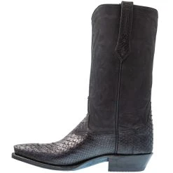 GRIT BLACK PYTHON COOPER BOOTS -Kemo Sabe shop ksgbrm 1001 4 3