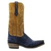 GRIT BLUE SUEDE CAIMAN DUNDEE BOOTS -Kemo Sabe shop ksgbrm 1002 1 3 1