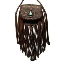 SAINT CLOUD DARK BROWN BAG WITH ROYSTON AND FRINGE