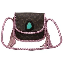 SAINT CLOUD BAG WITH METALLIC PINK AND TURQUOISE