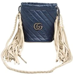 MINI MARMONT NAVY BUCKET BAG