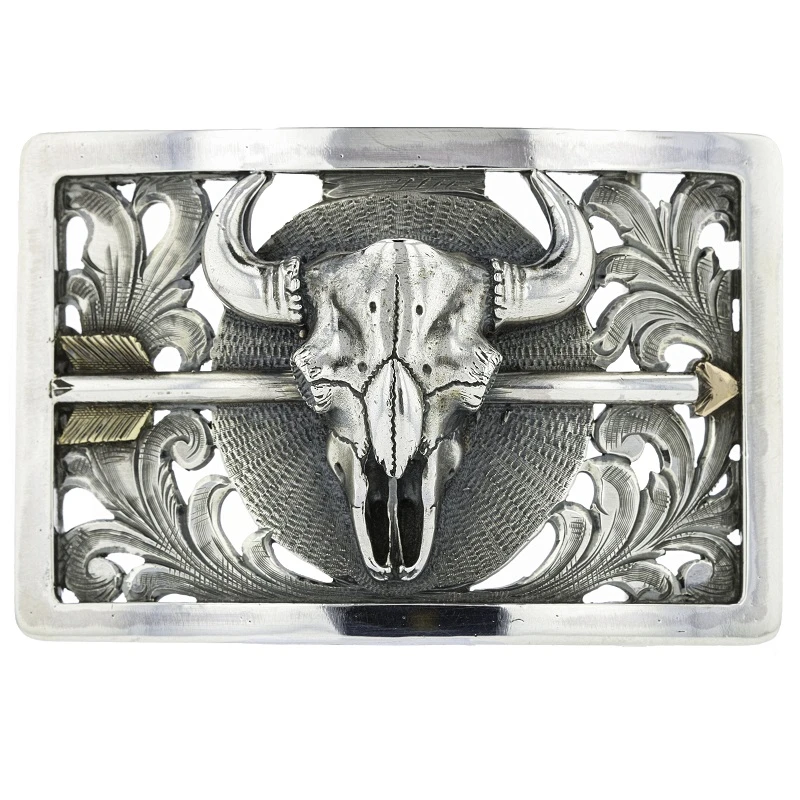 CLINT ORMS BISON SKULL WITH ARROW TROPHY BUCKLE 3 CLINT ORMS BISON SKULL WITH ARROW TROPHY BUCKLE