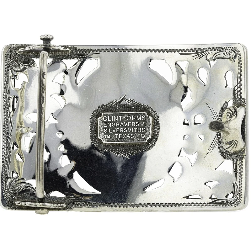 CLINT ORMS BISON SKULL WITH ARROW TROPHY BUCKLE 6 CLINT ORMS BISON SKULL WITH ARROW TROPHY BUCKLE - Image 4