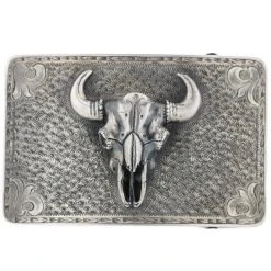 CLINT ORMS 1.5" SKULL TROPHY BUCKLE
