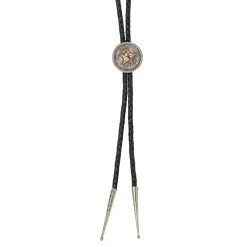 GOLD STAR ROPE EDGE BOLO TIE